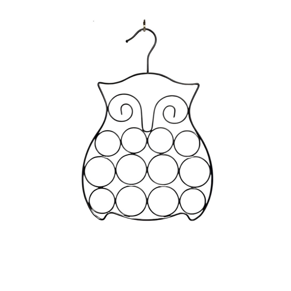 Owl Shaped Bronze Metal Scarf Tie Jewelry Accessory Hanger